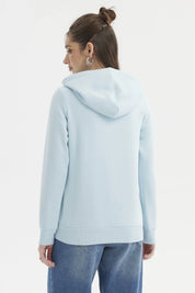 Polerón Mujer Abierto Hodie Celeste