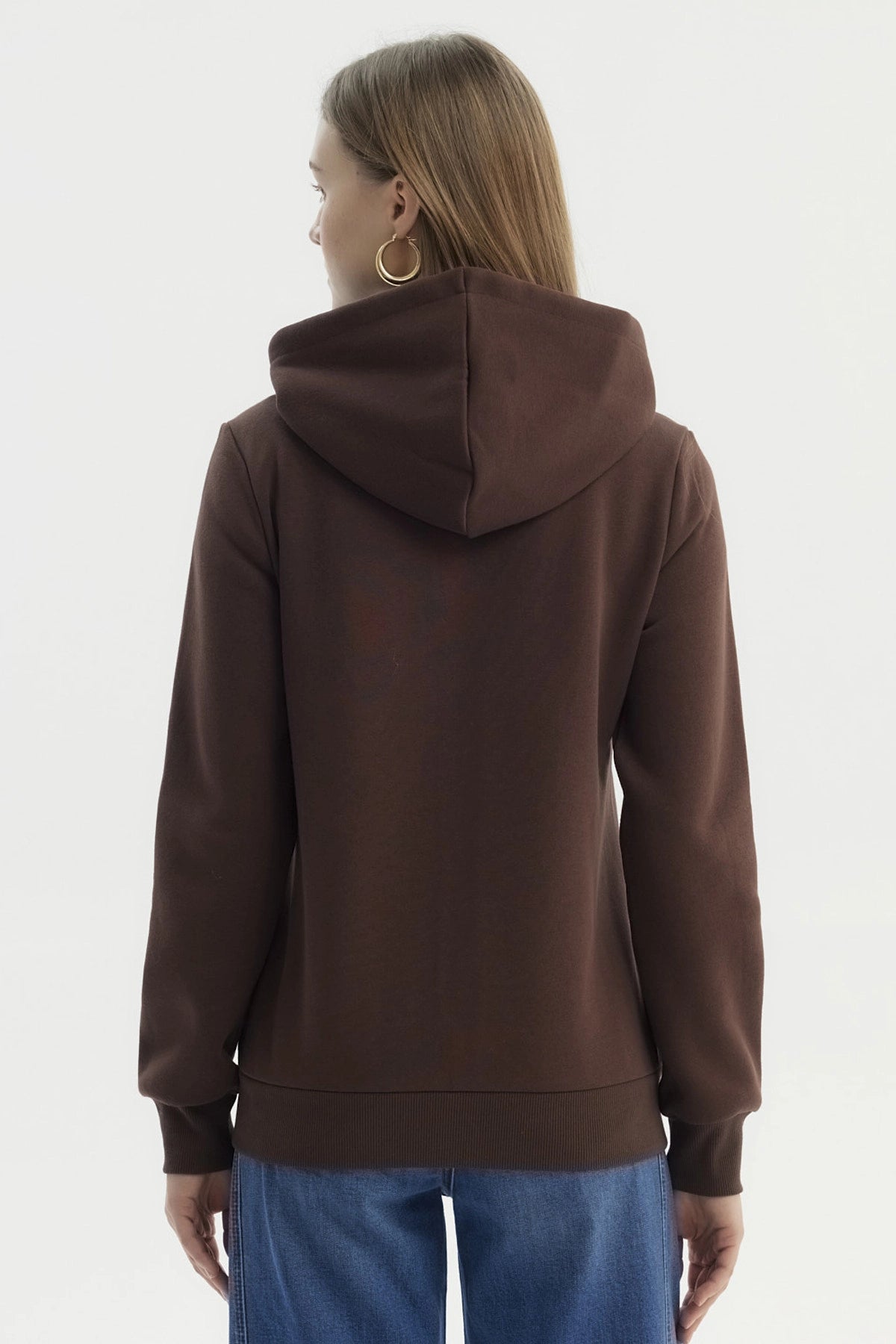 Polerón Mujer Abierto Hodie Chocolate