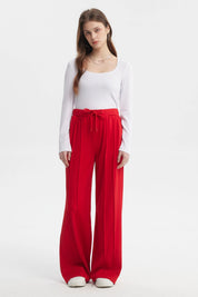 Pantalón Mujer Sastrero Pretina Cordón Rojo