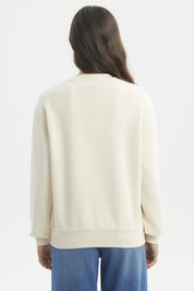 Polerón Mujer Liso Crema