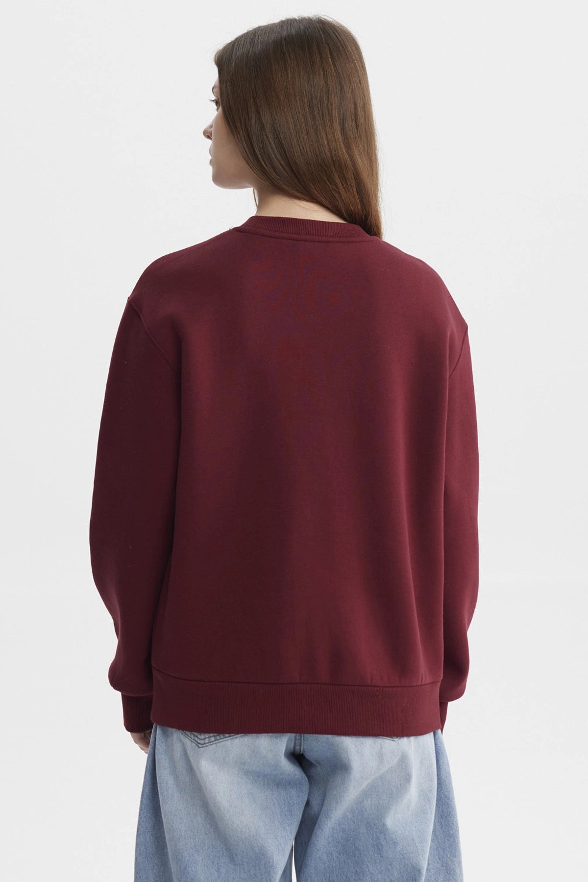 Polerón Mujer Liso Rojo
