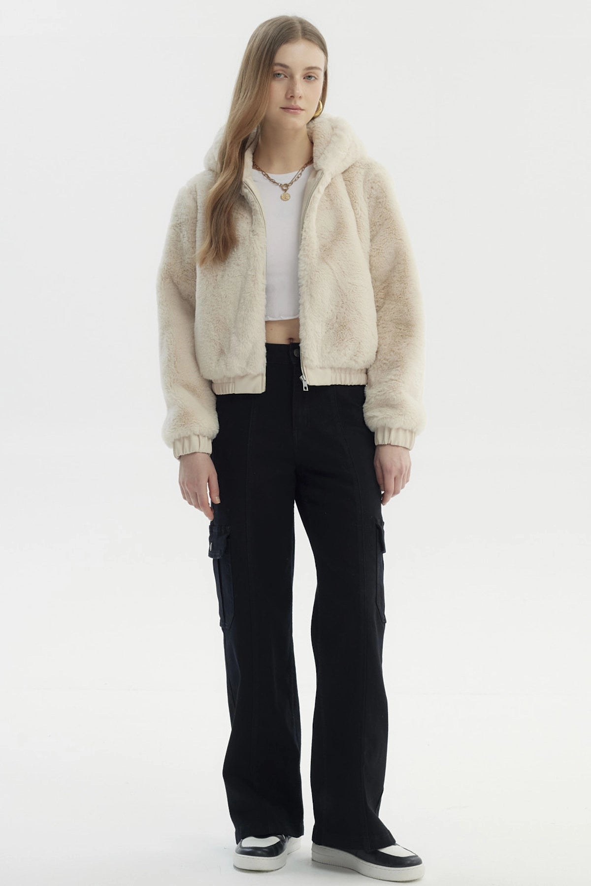 Chaqueta Mujer Juvenil Beige Claro