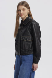 Chaqueta Mujer Retro Cargo Negro