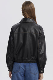 Chaqueta Mujer Retro Cargo Negro
