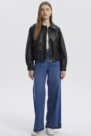 Chaqueta Mujer Retro Cargo Negro