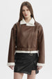 Chaqueta Mujer Bonded Café Oscuro