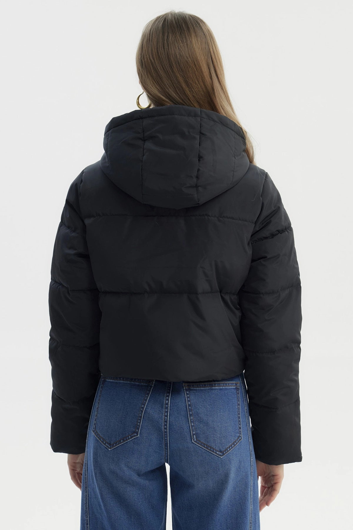 Parka Mujer Wide Acolchado Negro