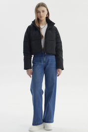 Parka Mujer Wide Acolchado Negro