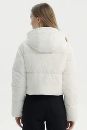 Parka Mujer Wide Acolchado Crudo