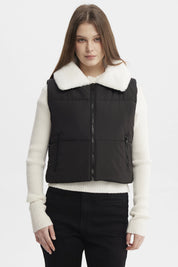 Parka Mujer Liso Full Zipper Negro