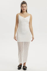 Vestido Mujer Largo Tirantes Blanco