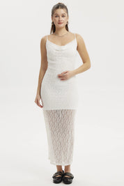 Vestido Mujer Largo Tirantes Blanco