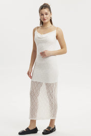 Vestido Mujer Largo Tirantes Blanco