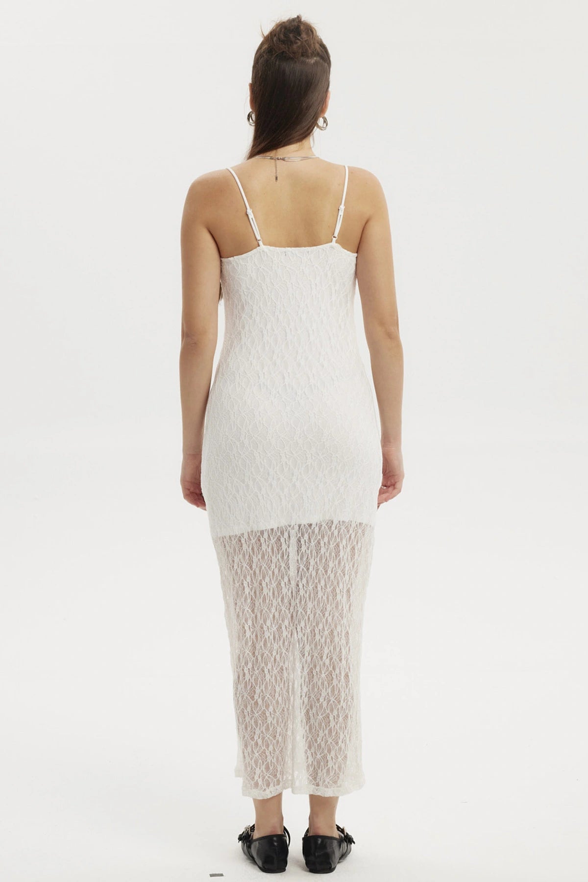 Vestido Mujer Largo Tirantes Blanco