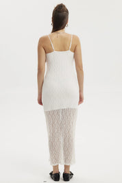 Vestido Mujer Largo Tirantes Blanco