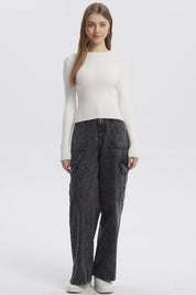 Sweater Mujer Ajustado Blanco