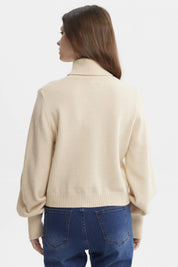 Sweater Mujer Chenille Beige