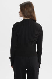 Sweater Mujer Slim Tejido Negro