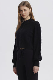 Sweater Mujer Liso Negro