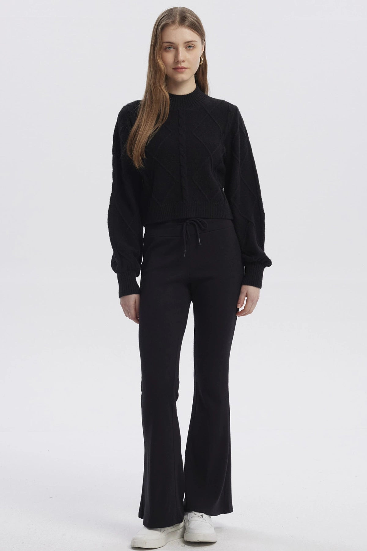 Sweater Mujer Liso Negro