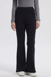Pantalón Mujer Flare Cotelón Negro