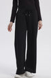 Pantalón Buzo Mujer Wide Leg Negro
