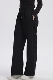Pantalón Buzo Mujer Wide Leg Negro