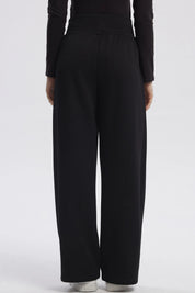 Pantalón Buzo Mujer Wide Leg Negro