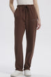Pantalón Buzo Mujer Jogger Café Oscuro