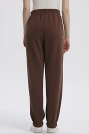 Pantalón Buzo Mujer Jogger Café Oscuro