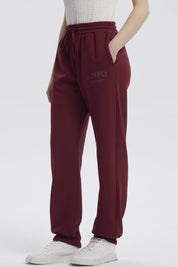 Pantalón Buzo Mujer Jogger Rojo