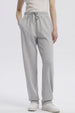Pantalón Buzo Mujer Jogger Gris Melange