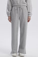 Pantalón Buzo Mujer Jogger Gris Melange