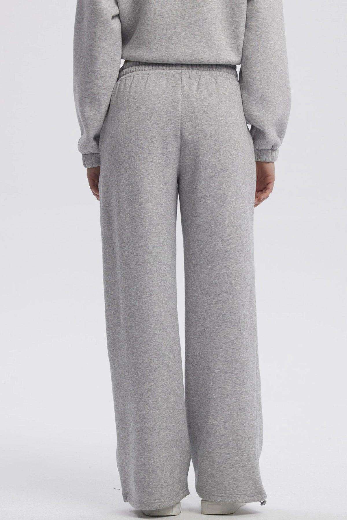 Pantalón Buzo Mujer Jogger Gris Melange