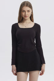Polera Mujer Basic Negro
