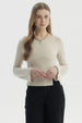 Polera Mujer Juvenil Beige Claro