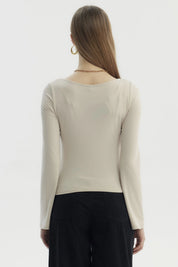 Polera Mujer Juvenil Beige Claro