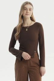 Polera Mujer Juvenil Chocolate
