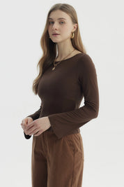 Polera Mujer Juvenil Chocolate