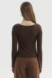 Polera Mujer Juvenil Chocolate