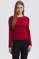 Polera Mujer Basic Rojo