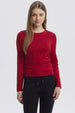 Polera Mujer Basic Rojo