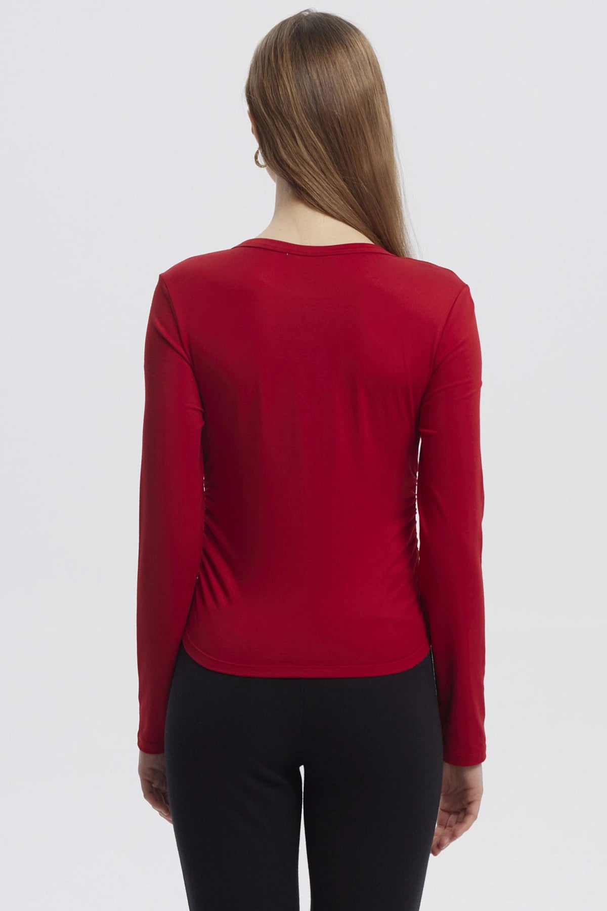 Polera Mujer Basic Rojo