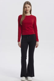 Polera Mujer Basic Rojo