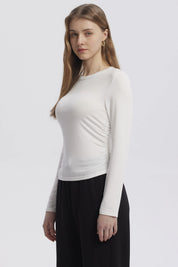 Polera Mujer Basic Crudo