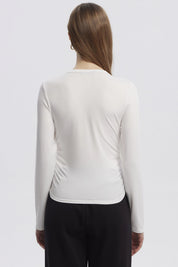 Polera Mujer Basic Crudo