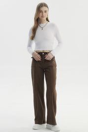 Polera Mujer Basic Ajustado Blanco