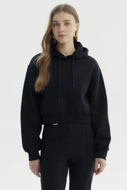Polerón Mujer Canguro Print Negro