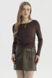 Polera Mujer Slim Chocolate