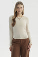 Polera Mujer Slim Beige Claro